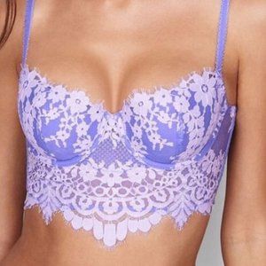 VS Lilac Longline Lace Bra 34B